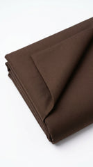 The Coco Brown — folded fabric yardage showing clean matte weave