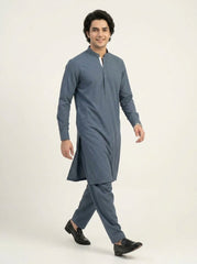 Vigo Star Sky Grey model walking full length