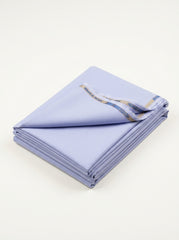 The Periwinkle Blue — folded fabric yardage with Wash-N-Wear selvedge label