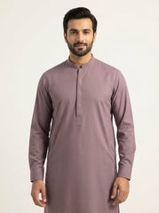 The Dusk Mauve Chen-One — collar and cuff detail