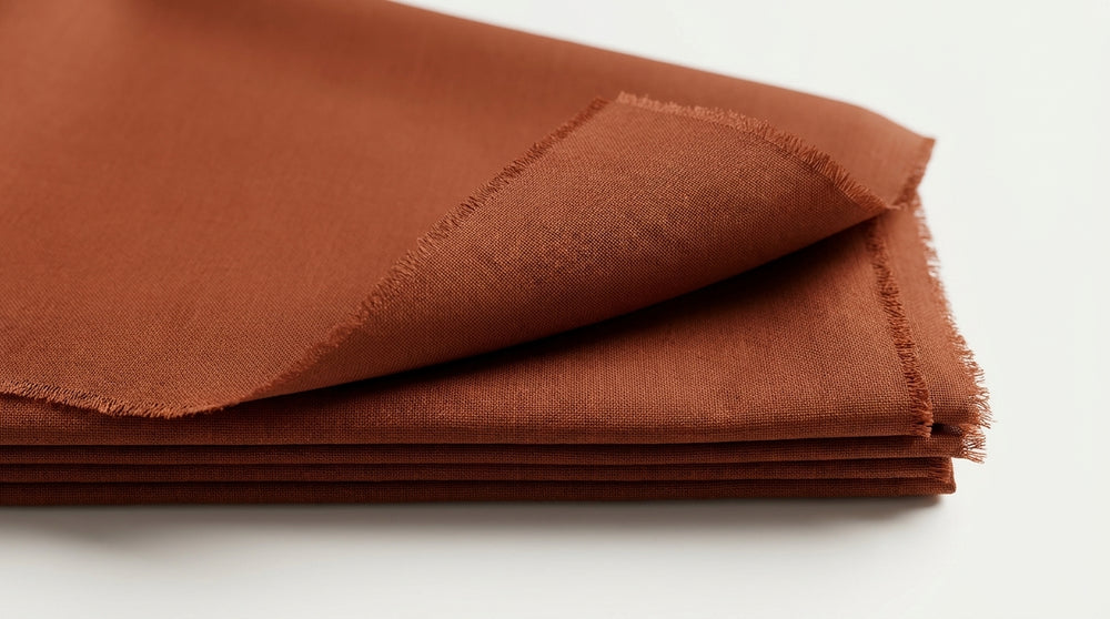The Malt Copper — folded fabric yardage close-up