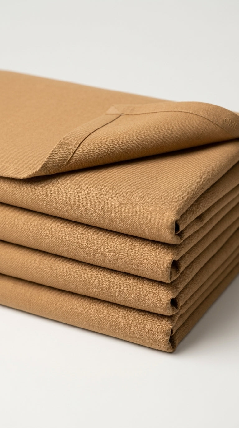 The Chocolate Brown — cuff topstitching close-up detail