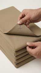 The Mud Dusk — cuff roll close-up with button placket detail