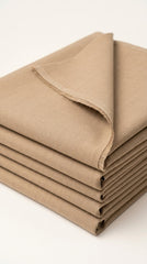 The Camel Brown — folded fabric stack showing subtle herringbone weave