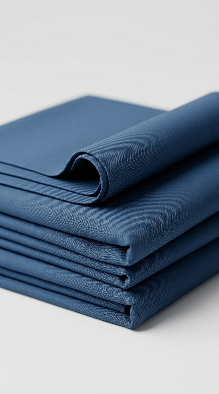 The Steel Blue — seated lifestyle shot on concrete bench with band collar