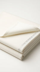 Off White — folded fabric with Silver Storm label