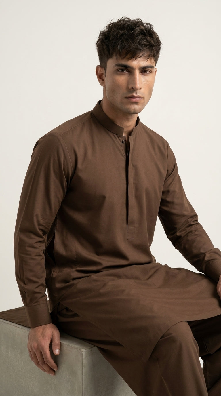Mud Brown — seated front portrait