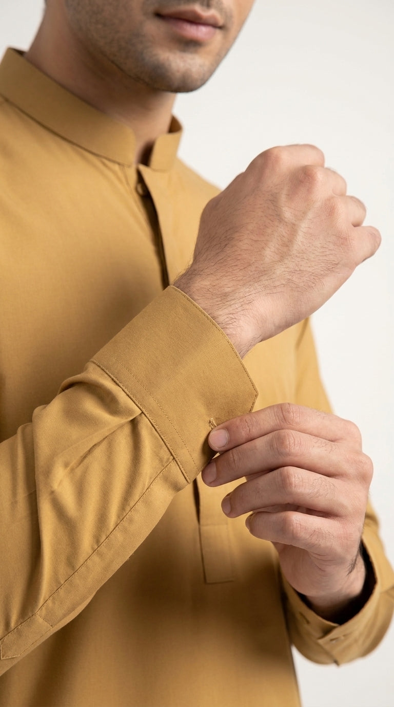 Royal Dusk Hard Cotton — cuff detail closeup